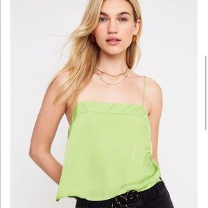 Urban Outfitters silky dusty orange/mustard cami
